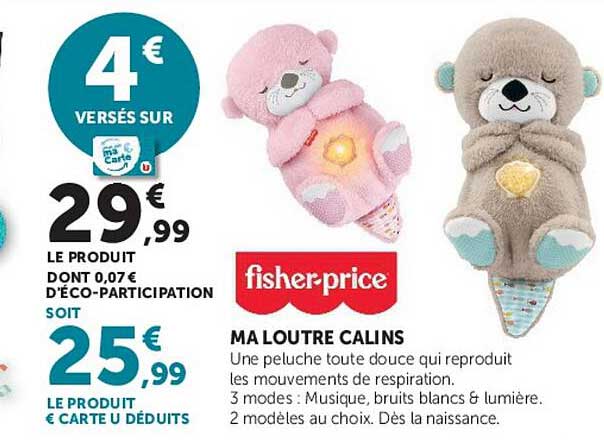 fisher-price MA LOUTRE CALINS