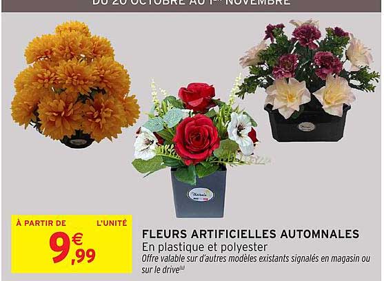 FLEURS ARTIFICIELLES AUTOMNALES