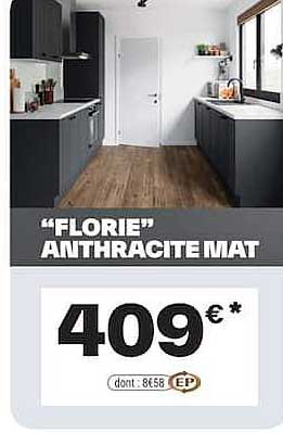 "FLORIE" ANTHRACITE MAT