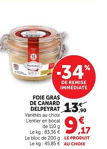 FOIE GRAS DE CANARD DELPYRAT