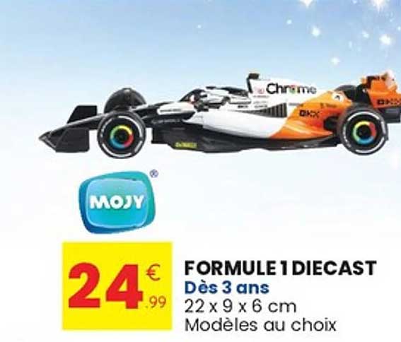 FORMULE 1 DIECAST Dès 3 ans 22 x 9 x 6 cm Modèles au choix