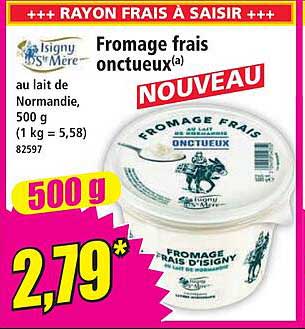 Fromage frais onctueux(a) NOUVEAU