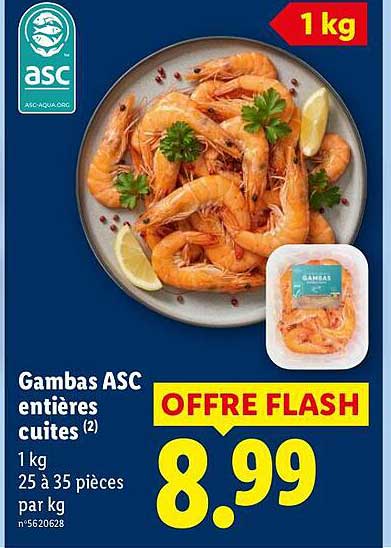 Gambas ASC entières cuites (2)