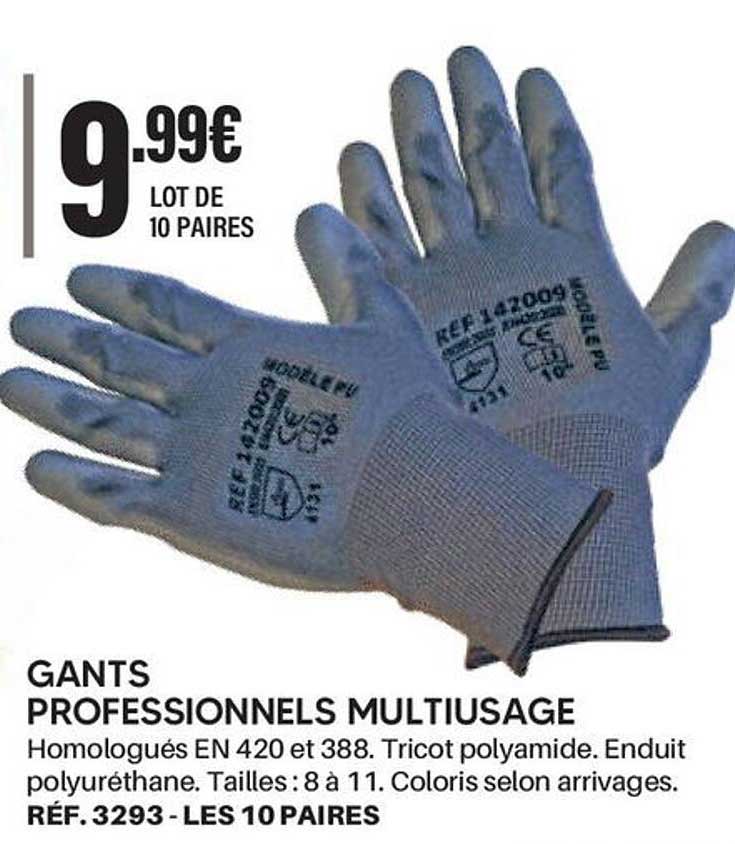 GANTS PROFESSIONNELS MULTIUSAGE