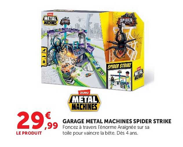 GARAGE METAL MACHINES SPIDER STRIKE
