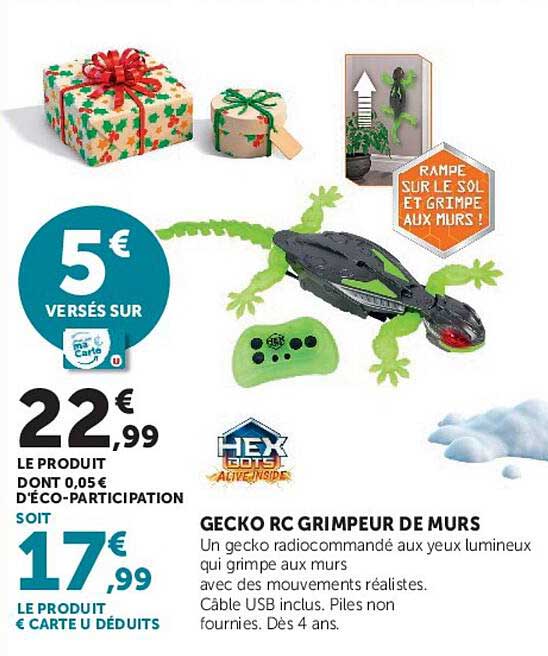 GECKO RC GRIMPEUR DE MURS
