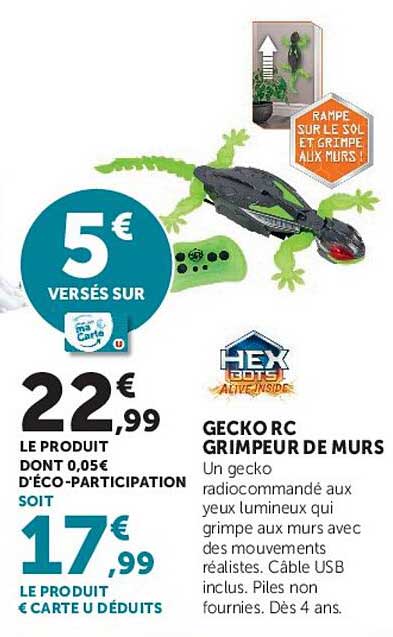 GECKO RC GRIMPEUR DE MURS
