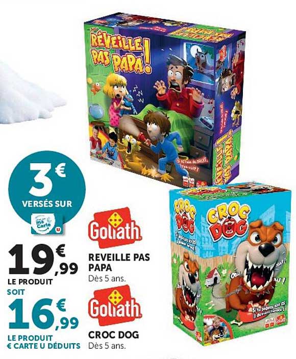 Goliath REVEILLE PAS PAPA Dès 5 ans.
