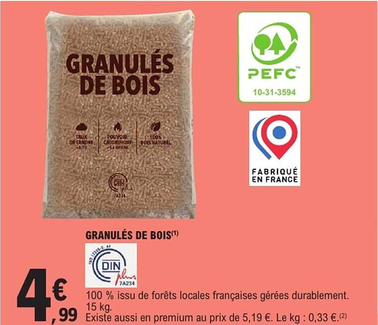 GRANULÉS DE BOIS