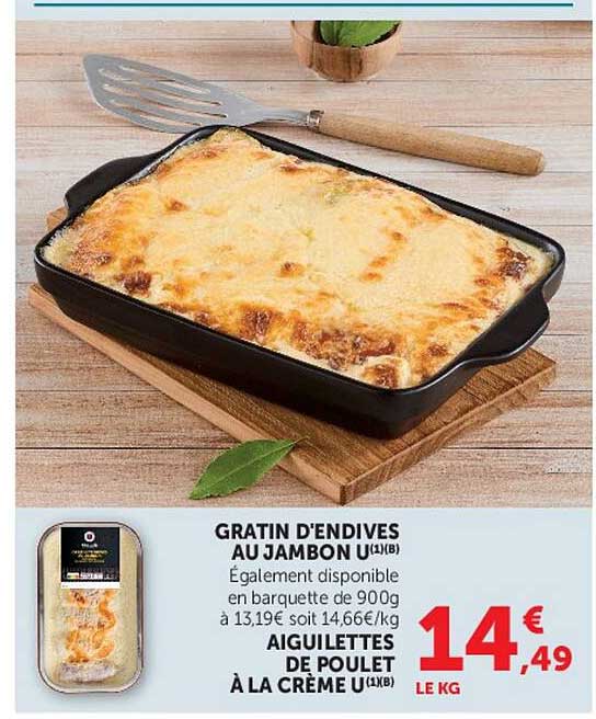 GRATIN D'ENDIVES AU JAMBON U(1)(B)