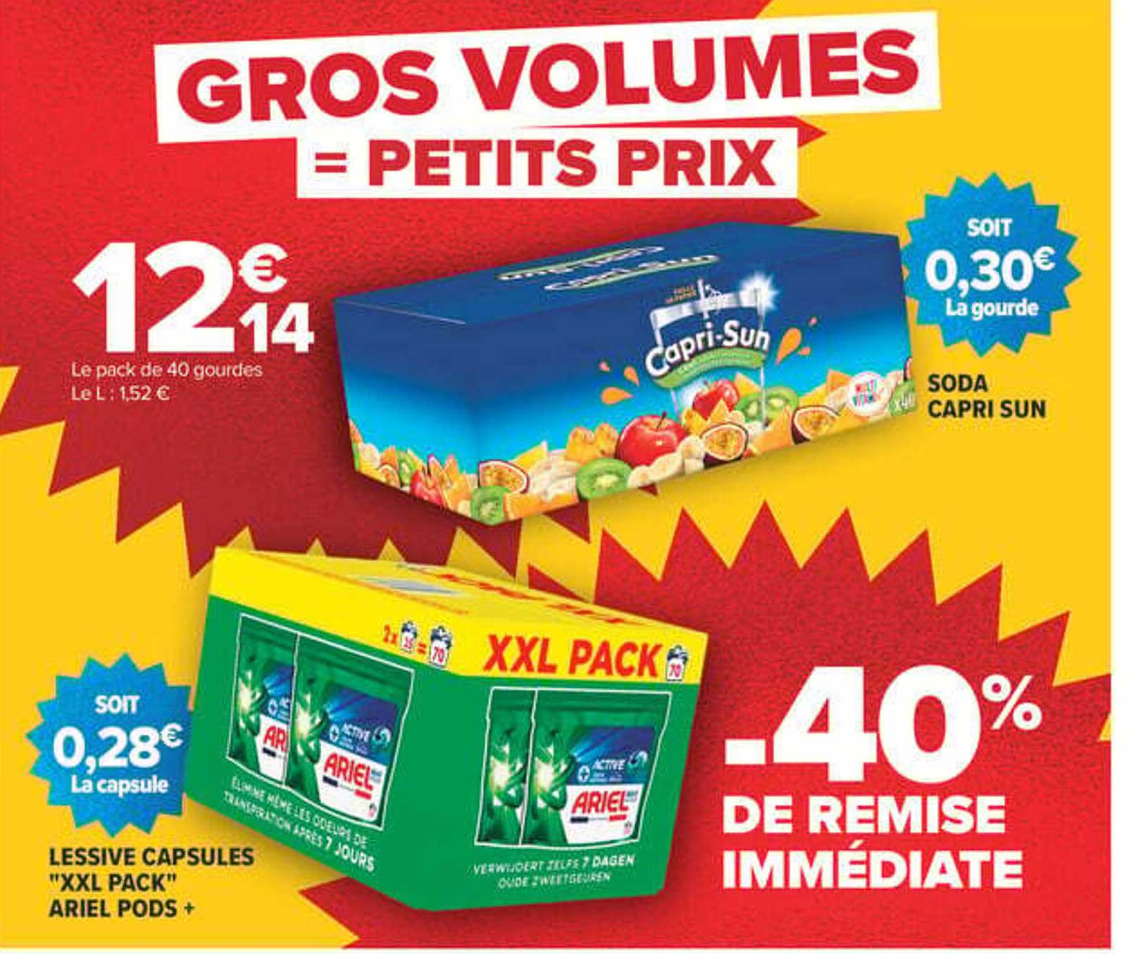 GROS VOLUMES = PETITS PRIX