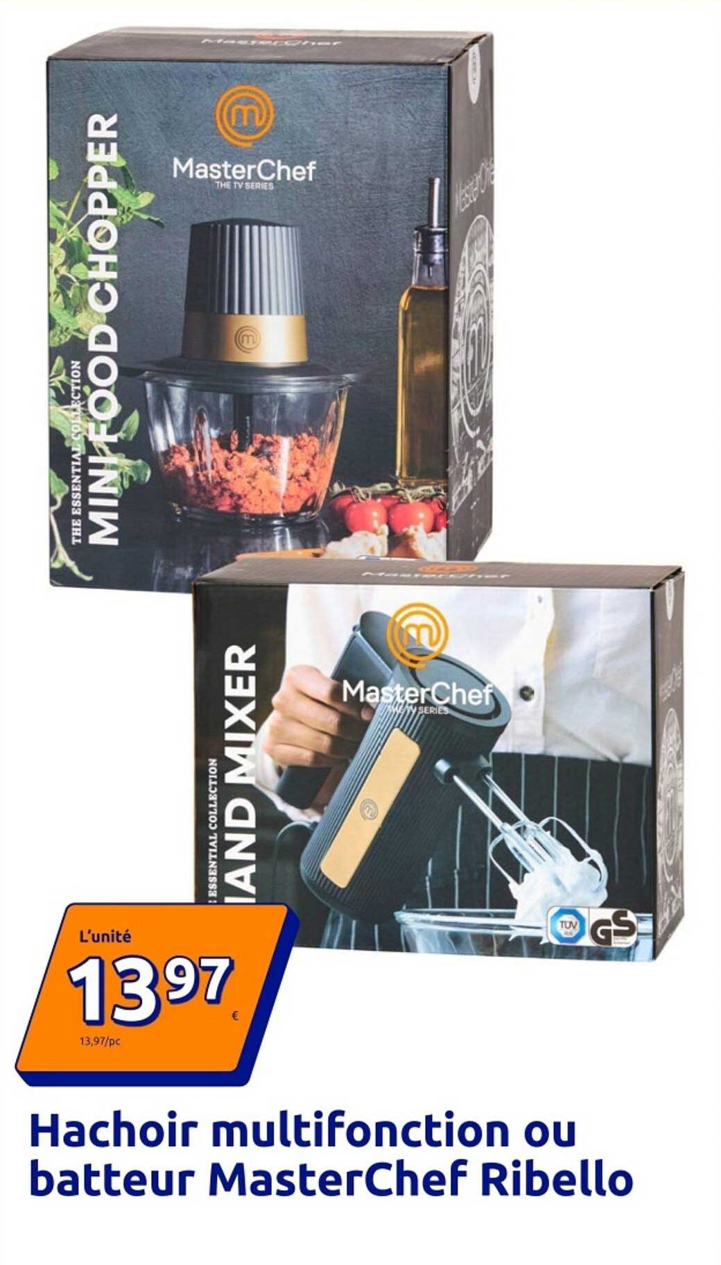 Hachoir multifonction ou batteur MasterChef Ribello