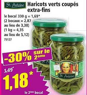 Haricots verts coupés extra-fins