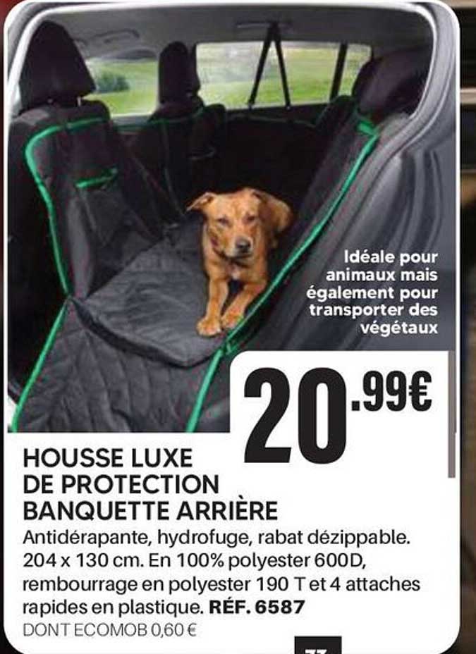 HOUSSE LUXE DE PROTECTION BANQUETTE ARRIÈRE