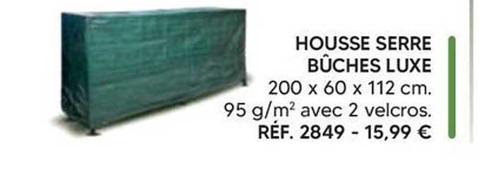 HOUSSE SERRE BÛCHES LUXE
