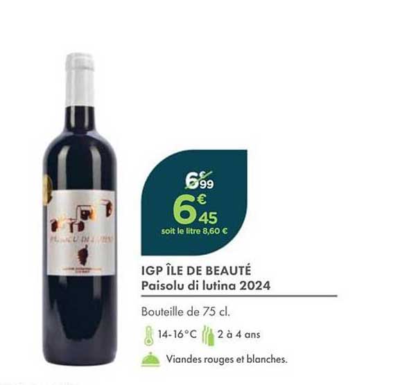 IGP ÎLE DE BEAUTÉ Paisolu di lutina 2024