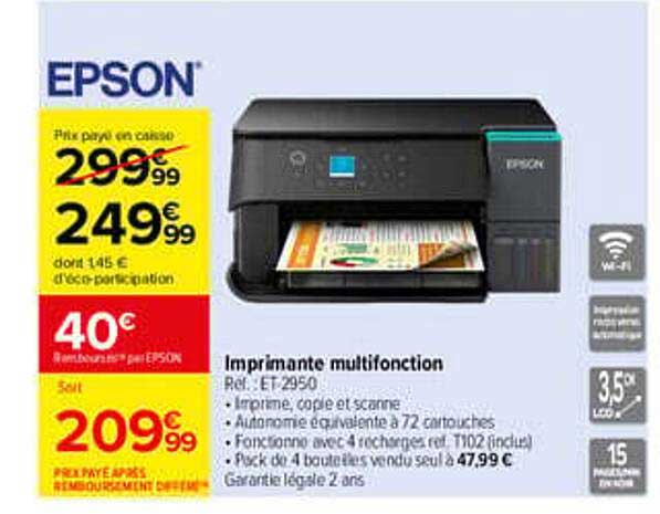 Imprimante multifonction EcoTank ET-2950