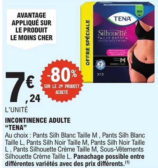 INCONTINENCE ADULTE “TENA”