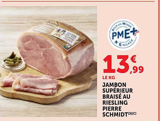 JAMBON SUPÉRIEUR BRAISÉ AU RIESLING PIERRE SCHMIDT(3)(C)
