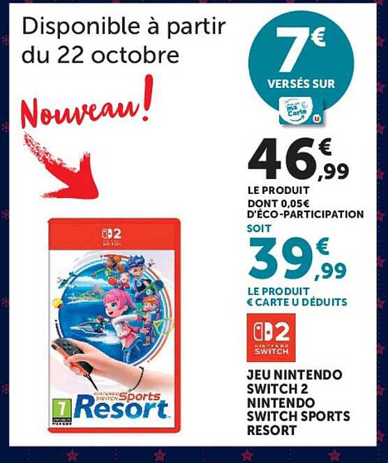JEU NINTENDO SWITCH 2 NINTENDO SWITCH SPORTS RESORT