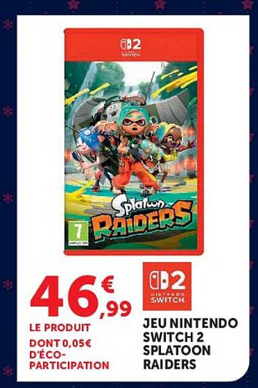 JEU NINTENDO SWITCH 2 SPLATOON RAIDERS