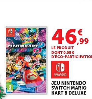 JEU NINTENDO SWITCH MARIO KART 8 DELUXE