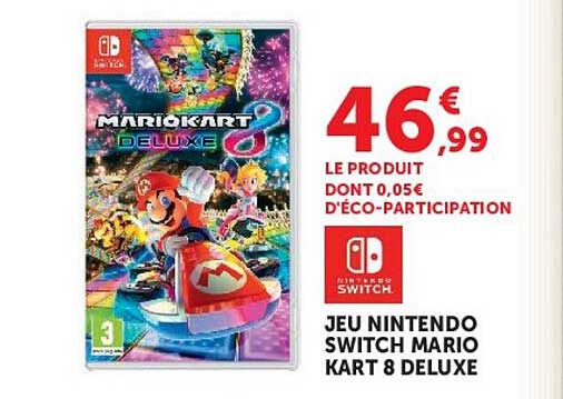 JEU NINTENDO SWITCH MARIO KART 8 DELUXE