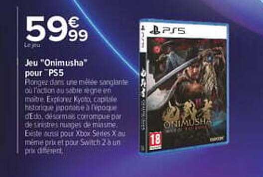 Jeu "Onimusha" pour PS5