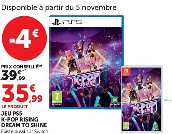 JEU PS5 K-POP RISING DREAM TO SHINE