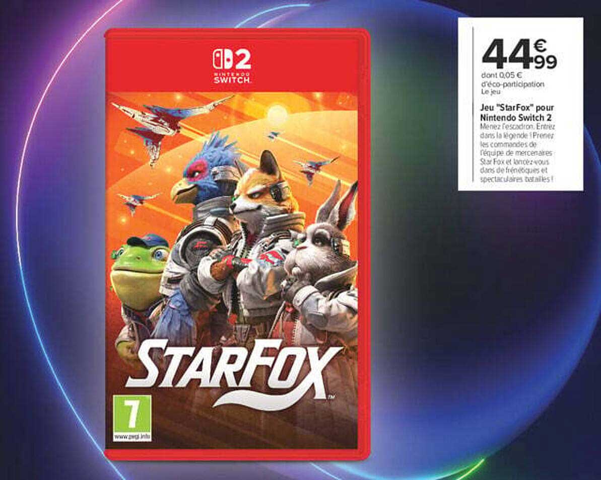 Jeu "StarFox" pour Nintendo Switch 2