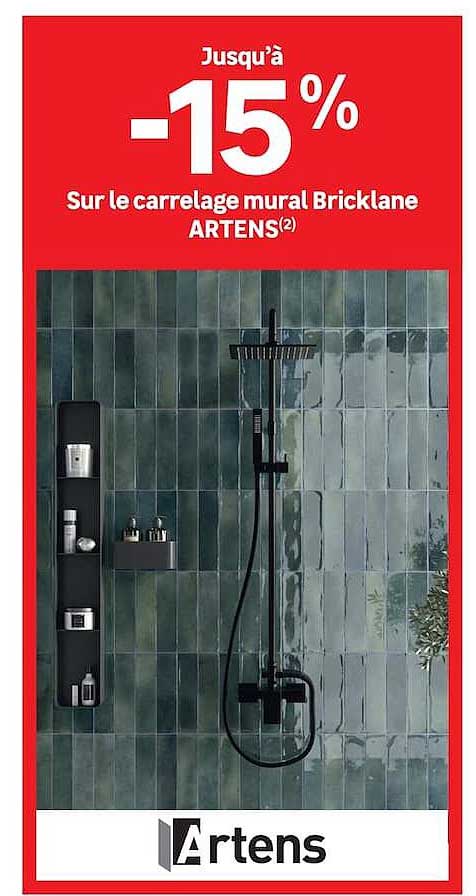 Jusqu’à -15% sur le carrelage mural Bricklane ARTENS(2)
