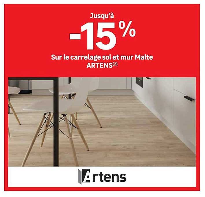 Jusqu’à -15% Sur le carrelage sol et mur Malte ARTENS(2)