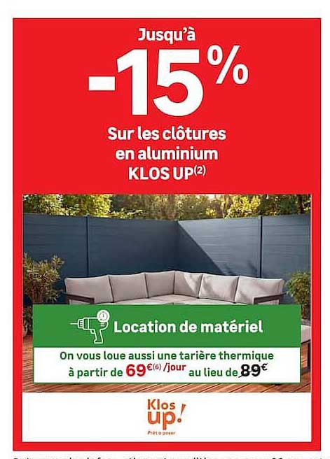 Jusqu’à -15% Sur les clôtures en aluminium KLOS UP(2)