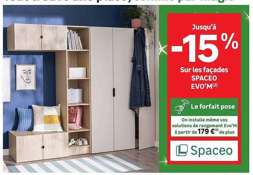 Jusqu'à -15% sur les façades Spaceo Evo'M