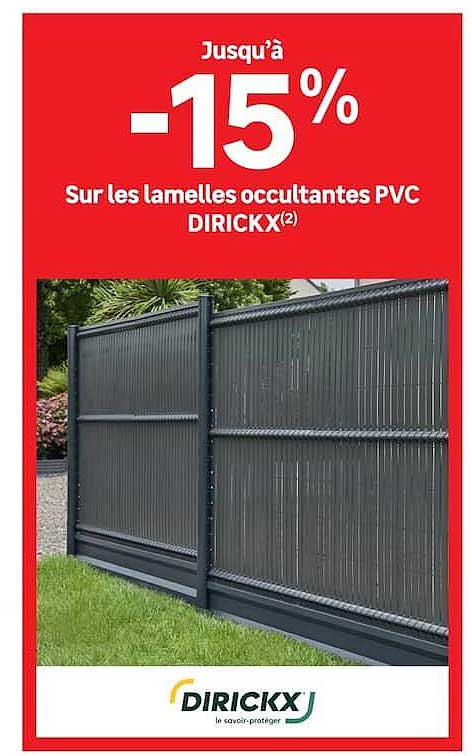 Jusqu’à -15% sur les lamelles occultantes PVC DIRICKX(2)