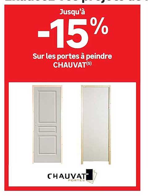 Jusqu’à -15% Sur les portes à peindre CHAUVAT(5)