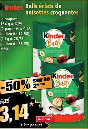 Kinder Balls éclats de noisettes croquantes