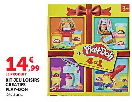 KIT JEU LOISIRS CRÉATIFS PLAY-DOH