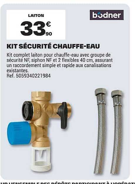 KIT SÉCURITÉ CHAUFFE-EAU