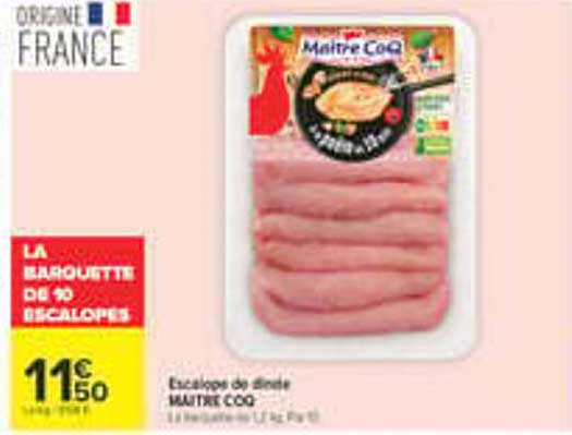 LA BARQUETTE DE 90 ESCALOPES