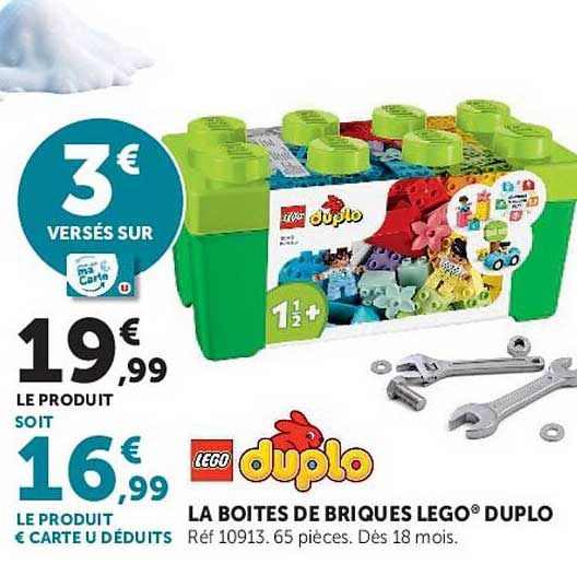 LA BOITES DE BRIQUES LEGO® DUPLO