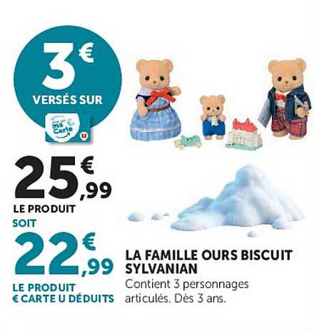 LA FAMILLE OURS BISCUIT SYLVANIAN