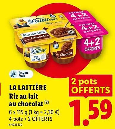 LA LAITIÈRE Riz au lait au chocolat (2)