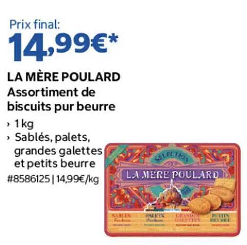 LA MÈRE POULARD Assortiment de biscuits pur beurre