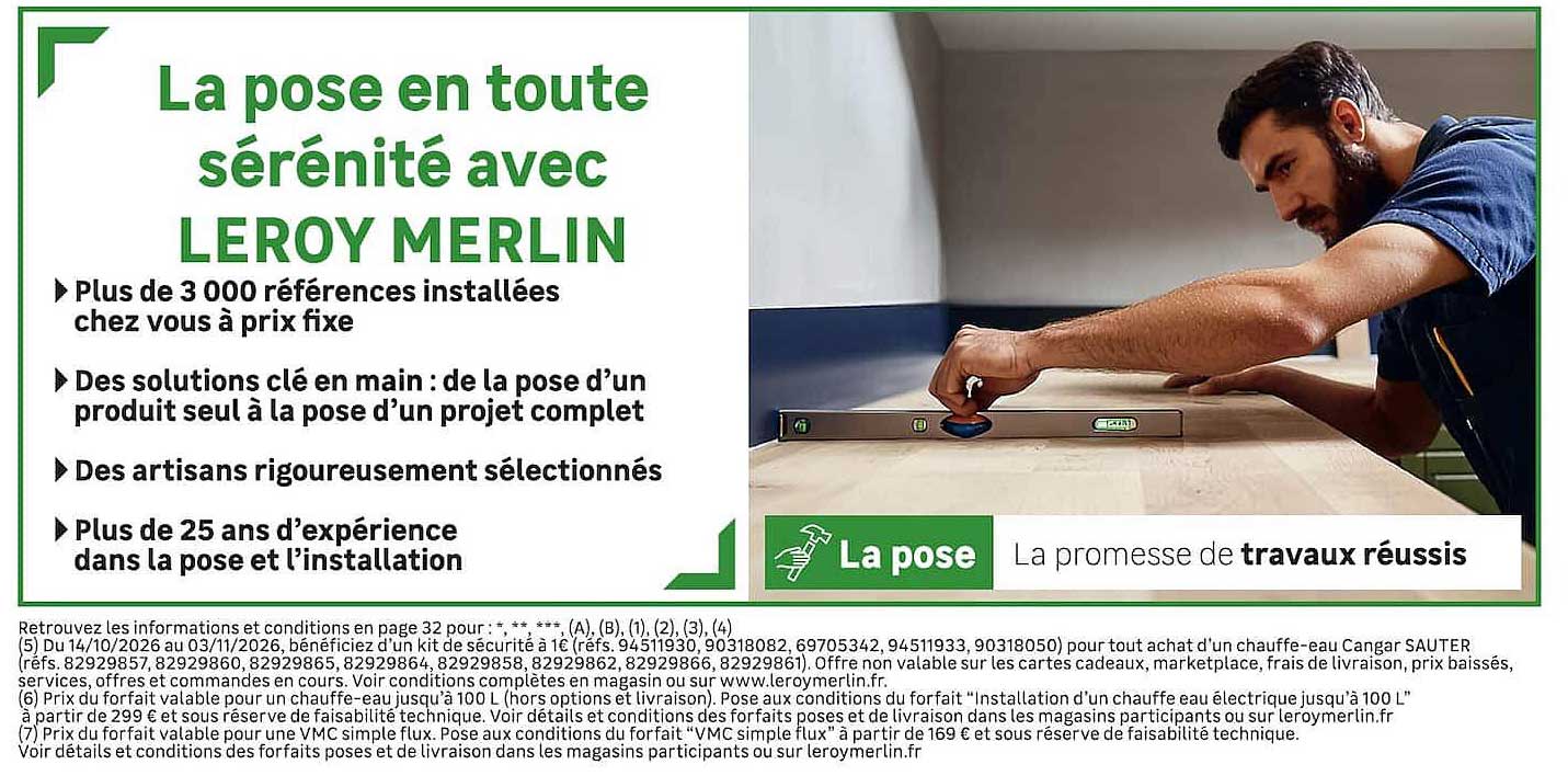 La pose en toute sérénité avec LEROY MERLIN