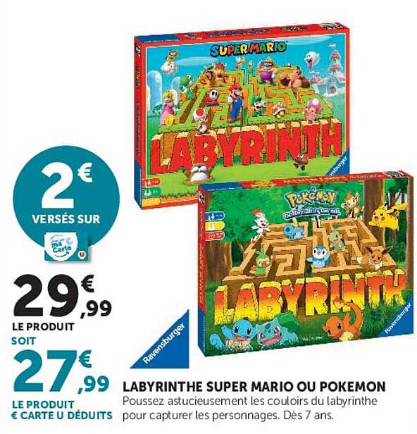 LABYRINTHE SUPER MARIO OU POKEMON