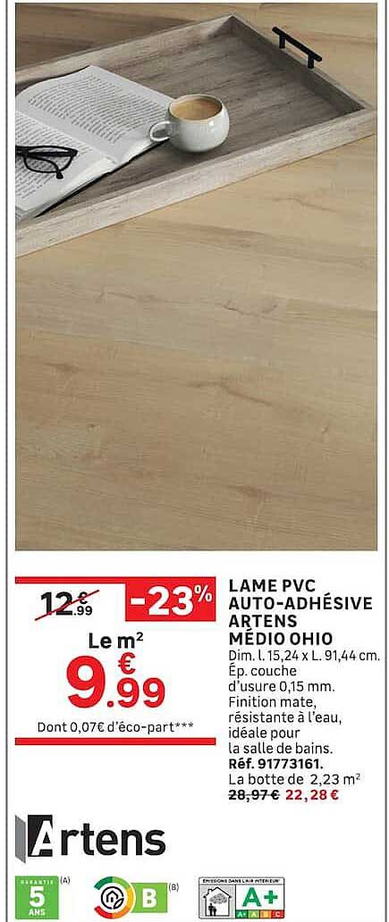 LAME PVC AUTO-ADHÉSIVE ARTENS MÉDIO OHIO