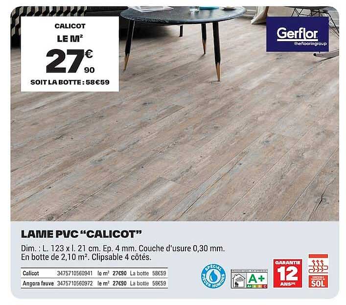 LAME PVC “CALICOT”