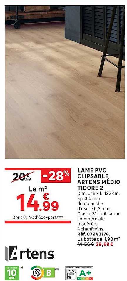 LAME PVC CLIPSABLE ARTENS MÉDIO TIDORE 2