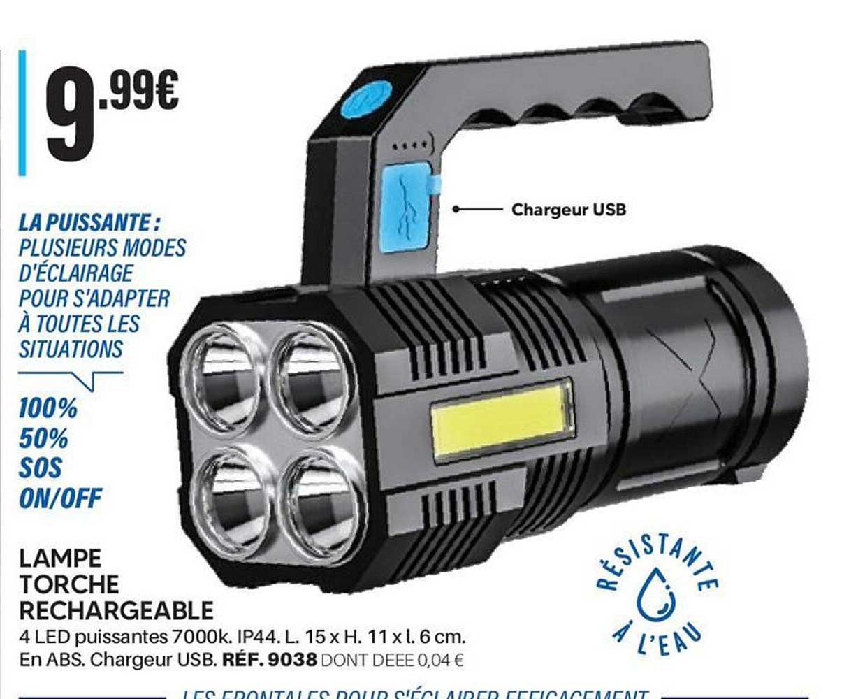 LAMPE TORCHE RECHARGEABLE